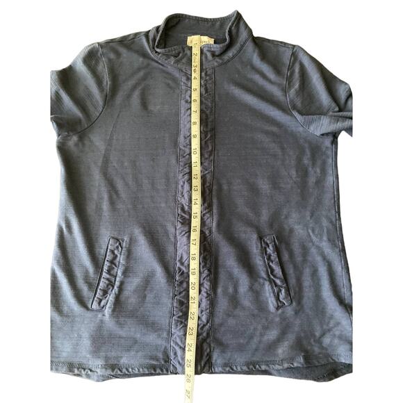 Peck&peck Navy Blue Long Sleeve Zipper Jacket SzL - Picture 5 of 7